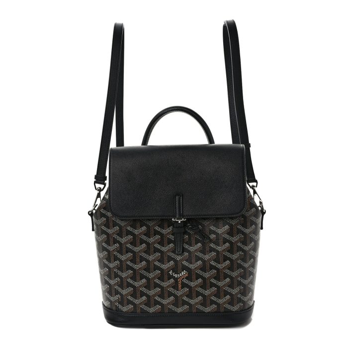 Goyard  Goyardine Calfskin Mini Alpin Backpack Black