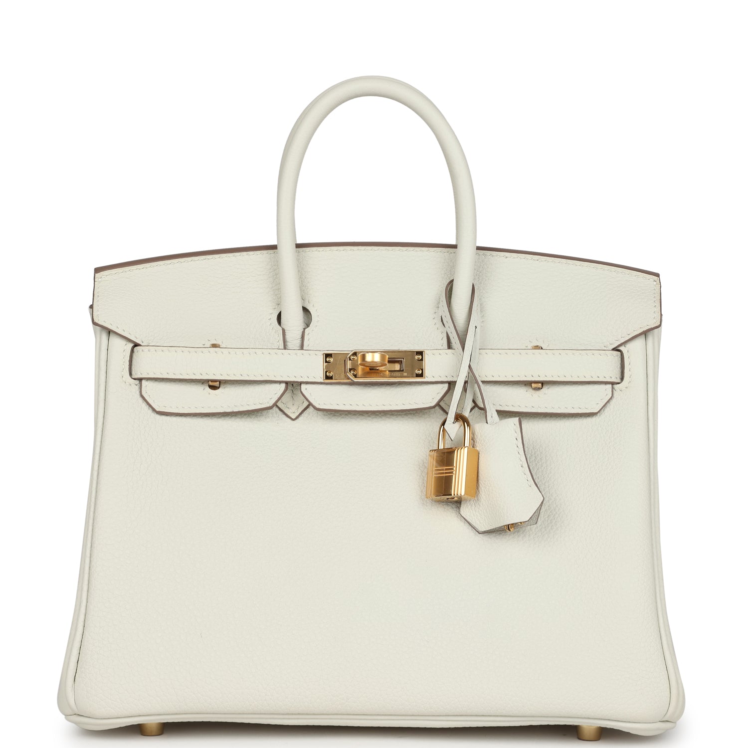 Hermes Birkin 25 Mushroom Togo Gold Hardware